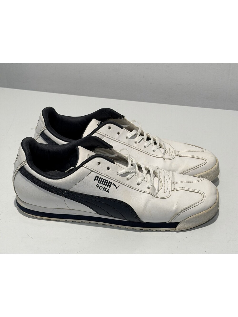 Mens Puma Roma Sneakers Size US 9.5 White Black